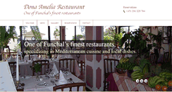 Desktop Screenshot of donaameliarestaurant.com